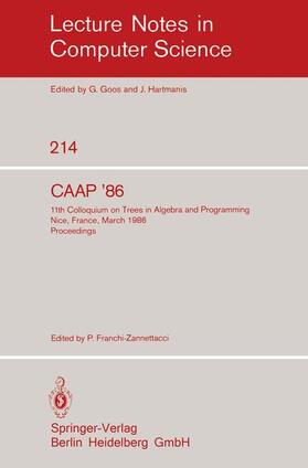 Franchi-Zannettacci |  CAAP'86 | Buch |  Sack Fachmedien