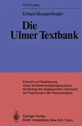 Mergenthaler |  Die Ulmer Textbank | Buch |  Sack Fachmedien