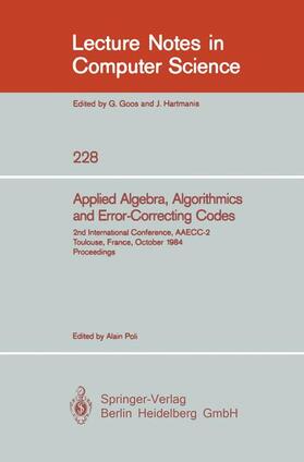 Poli |  Applied Algebra, Algorithmics and Error-Correcting Codes | Buch |  Sack Fachmedien