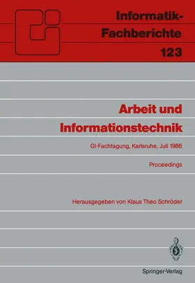 Schröder |  Arbeit und Informationstechnik | Buch |  Sack Fachmedien