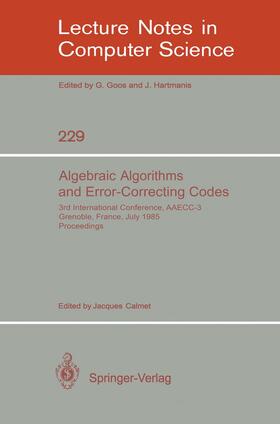 Calmet |  Algebraic Algorithms and Error-Correcting Codes | Buch |  Sack Fachmedien