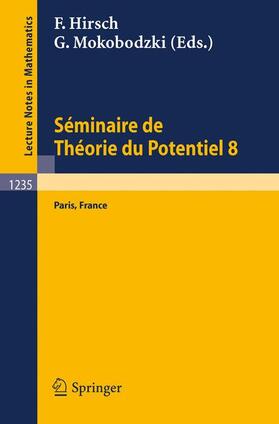  Seéminaire de Théorie du Potentiel, Paris, No. 8 | Buch |  Sack Fachmedien