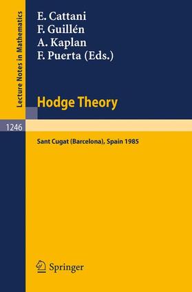 Cattani / Puerta / Guillen |  Hodge Theory | Buch |  Sack Fachmedien