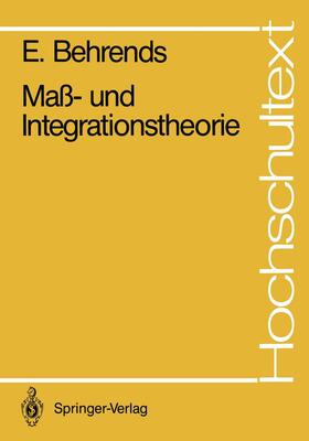 Behrends |  Maß- und Integrationstheorie | Buch |  Sack Fachmedien