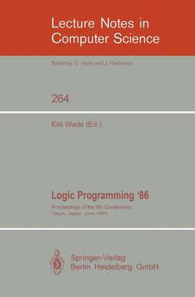 Wada |  Logic Programming '86 | Buch |  Sack Fachmedien