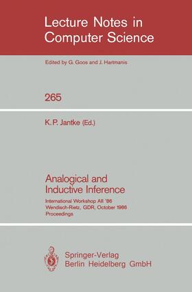 Jantke |  Analogical and Inductive Inference | Buch |  Sack Fachmedien