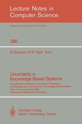 Yager / Bouchon |  Uncertainty in Knowledge-Based Systems | Buch |  Sack Fachmedien