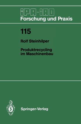 Steinhilper |  Produktrecycling im Maschinenbau | Buch |  Sack Fachmedien