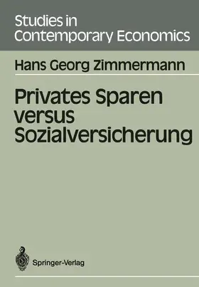 Zimmermann |  Privates Sparen versus Sozialversicherung | Buch |  Sack Fachmedien