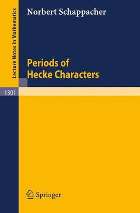Schappacher |  Periods of Hecke Characters | Buch |  Sack Fachmedien