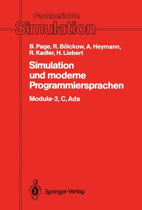 Page / Bölckow / Liebert |  Simulation und moderne Programmiersprachen | Buch |  Sack Fachmedien