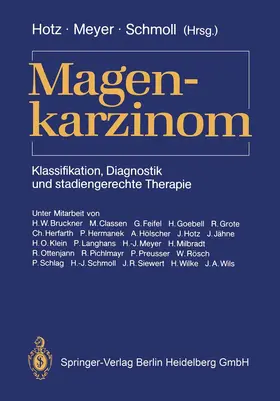 Meyer / Hotz / Schmoll | Magenkarzinom | Buch | 978-3-540-19001-1 | sack.de