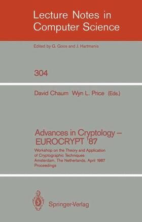 Price / Chaum |  Advances in Cryptology ¿ EUROCRYPT '87 | Buch |  Sack Fachmedien