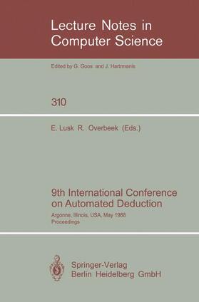 Overbeek / Lusk |  9th International Conference on Automated Deduction | Buch |  Sack Fachmedien