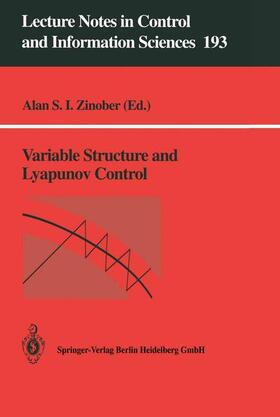 Zinober |  Variable Structure and Lyapunov Control | Buch |  Sack Fachmedien