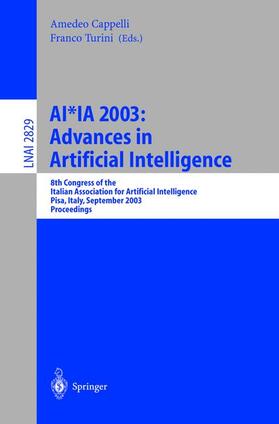 Turini / Cappelli |  AI*IA 2003: Advances in Artificial Intelligence | Buch |  Sack Fachmedien
