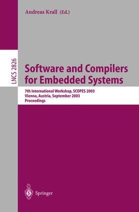 Krall |  Software and Compilers for Embedded Systems | Buch |  Sack Fachmedien