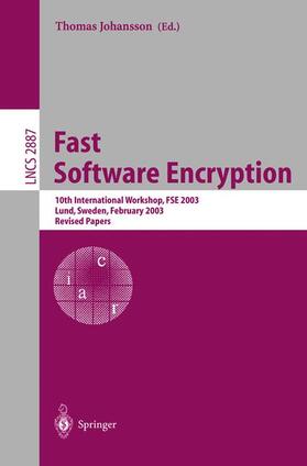 Johansson |  Fast Software Encryption | Buch |  Sack Fachmedien