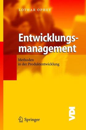 Ophey |  Ophey, L: Entwicklungsmanagement | Buch |  Sack Fachmedien