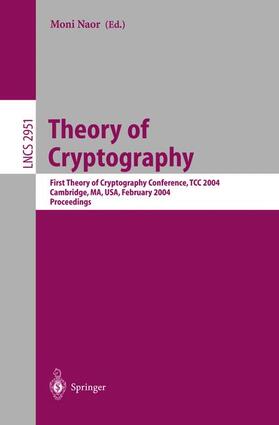 Naor |  Theory of Cryptography | Buch |  Sack Fachmedien