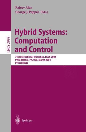 Pappas / Alur |  Hybrid Systems: Computation and Control | Buch |  Sack Fachmedien