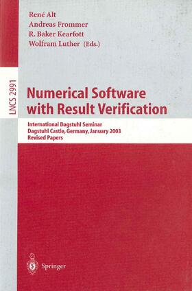 Alt / Luther / Frommer |  Numerical Software with Result Verification | Buch |  Sack Fachmedien