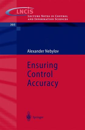 Nebylov |  Ensuring Control Accuracy | Buch |  Sack Fachmedien