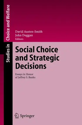 Austen-Smith / Duggan |  Social Choice and Strategic Decisions | Buch |  Sack Fachmedien