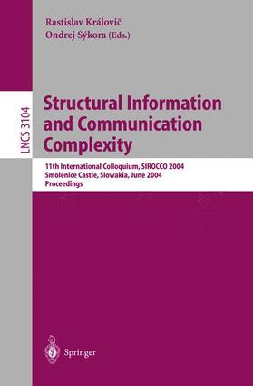 Sykora / Královic |  Structural Information and Communication Complexity | Buch |  Sack Fachmedien