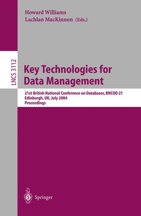 MacKinnon / Williams |  Key Technologies for Data Management | Buch |  Sack Fachmedien