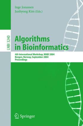Kim / Jonassen |  Algorithms in Bioinformatics | Buch |  Sack Fachmedien