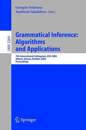 Sakakibara / Paliouras |  Grammatical Inference: Algorithms and Applications | Buch |  Sack Fachmedien