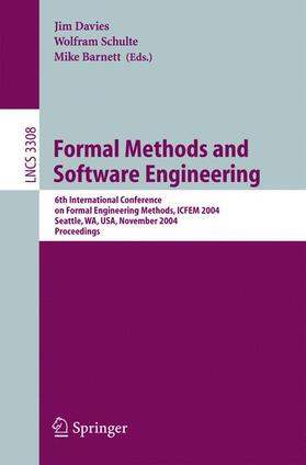 Davies / Barnett / Schulte |  Formal Methods and Software Engineering | Buch |  Sack Fachmedien
