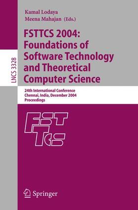 Mahajan / Lodaya |  FSTTCS 2004: Foundations of Software Technology and Theoretical Computer Science | Buch |  Sack Fachmedien