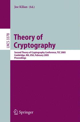 Kilian |  Theory of Cryptography | Buch |  Sack Fachmedien