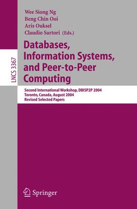 Ng / Sartori / Ooi |  Databases, Information Systems, and Peer-to-Peer Computing | Buch |  Sack Fachmedien
