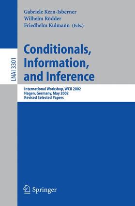 Kern-Isberner / Kulmann / Rödder |  Conditionals, Information, and Inference | Buch |  Sack Fachmedien