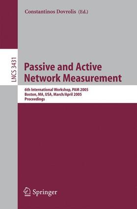 Dovrolis |  Passive and Active Network Measurement | Buch |  Sack Fachmedien