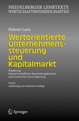 Laux |  Wertorientierte Unternehmenssteuerung und Kapitalmarkt | Buch |  Sack Fachmedien