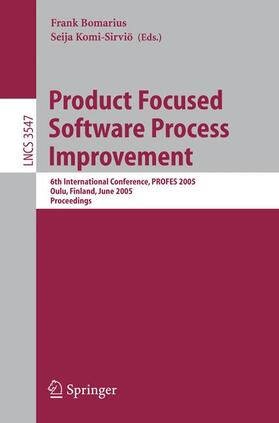 Komi-Sirviö / Bomarius |  Product Focused Software Process Improvement | Buch |  Sack Fachmedien