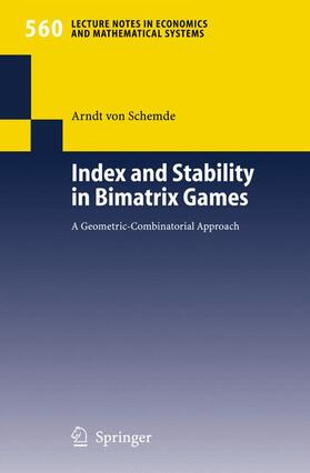 Schemde |  Schemde, A: Index and Stability in Bimatrix Games | Buch |  Sack Fachmedien