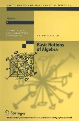 Shafarevich / Kostrikin |  Basic Notions of Algebra | eBook | Sack Fachmedien