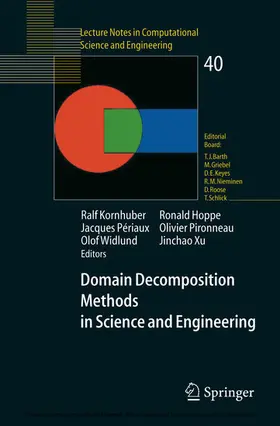 Kornhuber / Hoppe / Griebel |  Domain Decomposition Methods in Science and Engineering | eBook | Sack Fachmedien