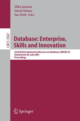 Jackson / Stirk / Nelson |  Database: Enterprise, Skills and Innovation | Buch |  Sack Fachmedien