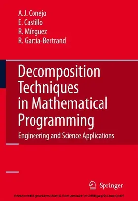 Conejo / Castillo / Minguez |  Decomposition Techniques in Mathematical Programming | eBook | Sack Fachmedien