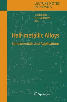 Galanakis / Dederichs |  Half-metallic Alloys | Buch |  Sack Fachmedien