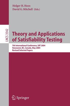 Mitchell / Hoos |  Theory and Applications of Satisfiability Testing | Buch |  Sack Fachmedien