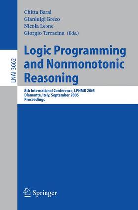 Baral / Terracina / Greco |  Logic Programming and Nonmonotonic Reasoning | Buch |  Sack Fachmedien