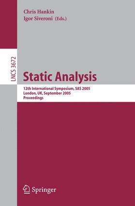 Siveroni / Hankin |  Static Analysis | Buch |  Sack Fachmedien