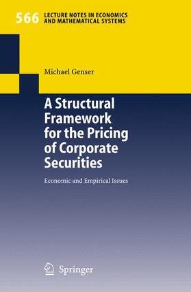 Genser |  A Structural Framework for the Pricing of Corporate Securities | Buch |  Sack Fachmedien